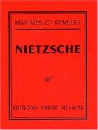 Couverture du livre « Maximes et pensées » de Friedrich Nietzsche aux éditions Rocher