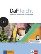Couverture du livre « Daf leicht ; B1.1 ; allemand ; livre + cahier + DVD-rom » de  aux éditions La Maison Des Langues