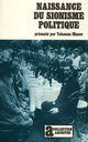 Couverture du livre « Naissance du sionisme politique » de Manor/Kriegel aux éditions Gallimard (patrimoine Numerise)
