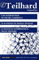 Couverture du livre « N 59 - Teilhard Aujourd'Hui - Septembre 2016 - Une Intervention De Michel Camdessus » de  aux éditions Saint-leger