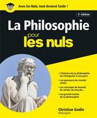 Couverture du livre « La philosophie pour les nuls (2e édition) » de Christian Godin aux éditions First