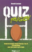 Couverture du livre « Quiz rugby » de Godard/Rolland aux éditions Hugo Sport