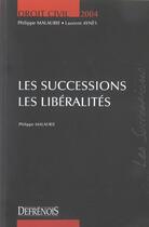 Couverture du livre « Successions (les) » de Philippe Malaurie aux éditions Lgdj