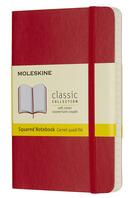 Couverture du livre « Carnet quadrillé poche souple scarlet » de  aux éditions Moleskine