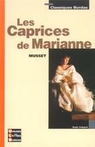 Couverture du livre « Les caprices de Marianne » de Alfred De Musset aux éditions Bordas