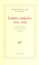 Couverture du livre « Lettres croisees - (1923-1958) » de Tardieu aux éditions Gallimard