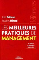 Couverture du livre « Les meilleures pratiques de management » de Brilman/Herard aux éditions Editions D'organisation