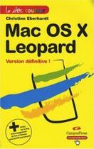 Couverture du livre « Mac OS X leopard » de Eberhardt Christrine aux éditions Pearson