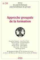 Couverture du livre « Rppg 39 - approche groupale de la formation » de  aux éditions Eres