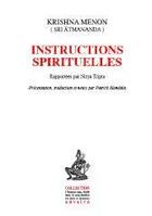 Couverture du livre « Instructions spirituelles » de Krishna Menon aux éditions Accarias-originel
