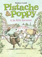 Couverture du livre « Pistache et Poppy à la fête foraine » de Matthew Cordell aux éditions Gallimard-jeunesse