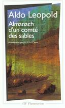 Couverture du livre « Almanach d'un comte des sables » de Aldo Leopold aux éditions Flammarion