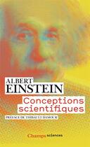 Couverture du livre « Conceptions scientifiques » de Albert Einstein aux éditions Flammarion