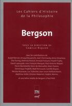 Couverture du livre « Bergson » de Camille Riquier aux éditions Cerf