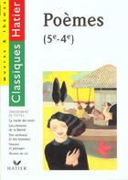 Couverture du livre « Recueil De Poemes ; 5e-4e » de G Decote et M Nodin aux éditions Hatier
