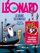 Couverture du livre « Léonard T.36 ; le génie se gondole » de Bob De Groot et Turk aux éditions Lombard