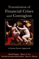 Couverture du livre « Transmission of Financial Crises and Contagion:: A Latent Factor Appro » de Martin Vance L aux éditions Oxford University Press Usa