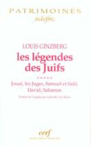 Couverture du livre « Les legendes des juifs tome 5 » de Louis Ginzberg aux éditions Cerf