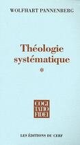 Couverture du livre « Theologie systematique » de Wolfhart Pannenberg aux éditions Cerf