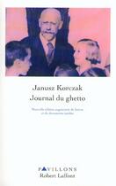 Couverture du livre « Journal du ghetto » de Janusz Korczak aux éditions Robert Laffont