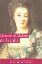 Couverture du livre « Memoires » de Genlis S-F. aux éditions Mercure De France