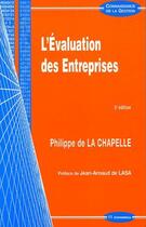 Couverture du livre « L'évaluation des entreprises (3e édition) » de Philippe De La Chapelle aux éditions Economica