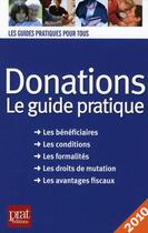 Couverture du livre « Donations (édition 2010) » de Dibos Lacroux/V aux éditions Prat