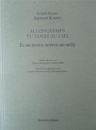 Couverture du livre « Si longtemps tu voles au ciel » de Eugen Kluev aux éditions Greges