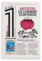 Couverture du livre « LE 1 N.149 ; artistes : le combat continue » de Le 1 aux éditions Le Un