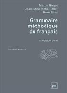 Couverture du livre « Grammaire méthodique du francais » de  aux éditions Puf