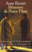 Couverture du livre « Memoires De Ponce Pilate » de Anne Bernet aux éditions Pocket