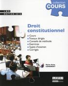 Couverture du livre « Droit constitutionnel (2e édition) » de Marie-Anne Cohendet aux éditions Lgdj