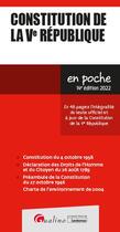 Couverture du livre « Constitution de la Ve République : en 48 pages l'integralité du texte officiel et à jour de la constitution de la Ve République (14e édition) » de  aux éditions Gualino