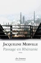 Couverture du livre « Passage en Rhénanie » de Jacqueline Merville aux éditions Des Femmes