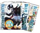 Couverture du livre « Blue exorcist : coffret t.1 à t.3 » de Kazue Kato aux éditions Crunchyroll