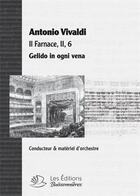 Couverture du livre « Gelido in ogni vena (farnace), air d'opera de Vivaldi ; partition matériel d'orchestre » de Antonio Vivaldi aux éditions Buissonnieres