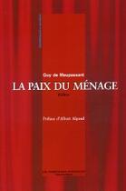 Couverture du livre « La paix du ménage » de Guy de Maupassant aux éditions Impressions Nouvelles