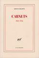 Couverture du livre « Carnets (1921-1944) » de Louis Guilloux aux éditions Gallimard