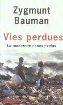 Couverture du livre « Vies perdues » de Zygmunt Bauman aux éditions Payot