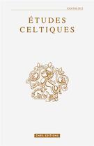 Couverture du livre « Études celtiques t.38 » de Pierre-Yves Lambert aux éditions Cnrs