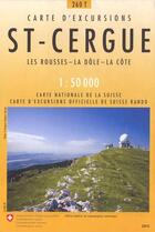 Couverture du livre « St cergue pedestre les rousses - la dole - la cote » de  aux éditions Ofts