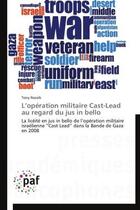 Couverture du livre « L'opération militaire Cast-Lead au regard du jus in bello » de Tony Nassib aux éditions Presses Academiques Francophones