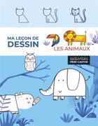 Couverture du livre « Ma leçon de dessin : Les animaux » de Joana Jesus aux éditions Pere Castor