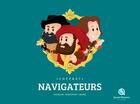 Couverture du livre « Navigateurs ; Magellan, Marco Polo, Colomb » de Bruno Wennagel et Aurelien Fernandez et Aurelie Verdon aux éditions Quelle Histoire