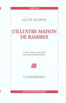 Couverture du livre « L'illustre maison de ramires » de Jose Maria Eca De Queiros aux éditions La Difference