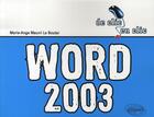Couverture du livre « Word 2003 » de Le-Bouter aux éditions Ellipses