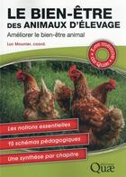 Couverture du livre « Le bien-être des animaux d'élevage » de Luc Mounier aux éditions Quae