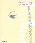 Couverture du livre « Échelle » de Dominique Grandmont aux éditions Textuel