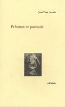 Couverture du livre « Présence et parousie » de Jean-Yves Lacoste aux éditions Ad Solem