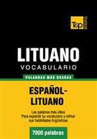 Couverture du livre « Vocabulario español-lituano - 7000 palabras más usadas » de Andrey Taranov aux éditions T&p Books